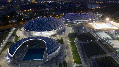 Сдача в эксплуатацию Дворца тенниса и комплекса водного спорта в городе Душанбе